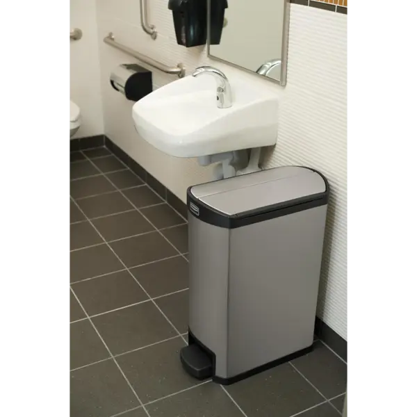 Pedaalemmer | SLIM JIM | RVS | 50L | Klapdeksel | Anti Fingerprint | 295x576x733(h)mm