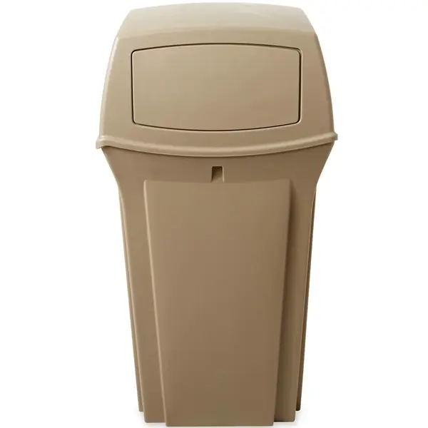 Afvalbak | RANGER | Kunststof | Beige | 132.5L | Duwdeksel | 546x546x1041(h)mm