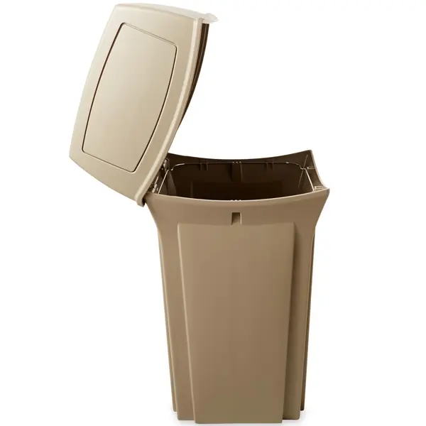Afvalbak | RANGER | Kunststof | Beige | 132.5L | Duwdeksel | 546x546x1041(h)mm