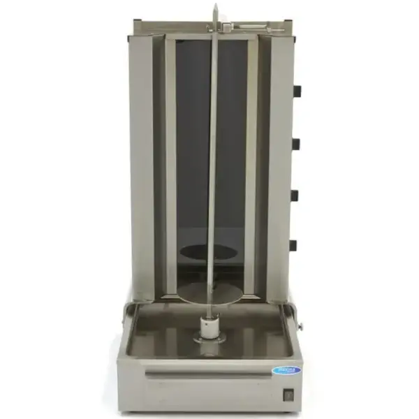 Dönergrill | Elektrisch | 4 Branders | 6kW (400V) | Max.70kg | Rotatiemotor Onder | 547x686x1087(h)mm