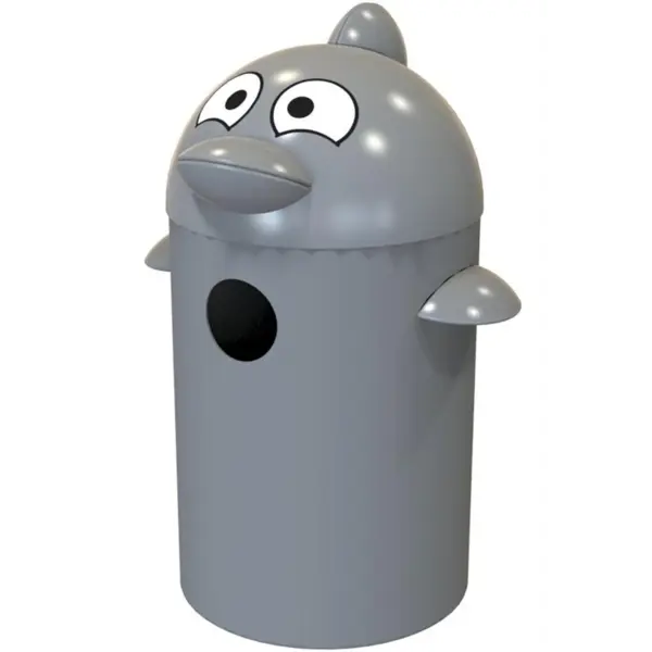 Afvalbak | BUDDY | Kunststof | Grijs | 55L | Open | 595x530x825(h)mm