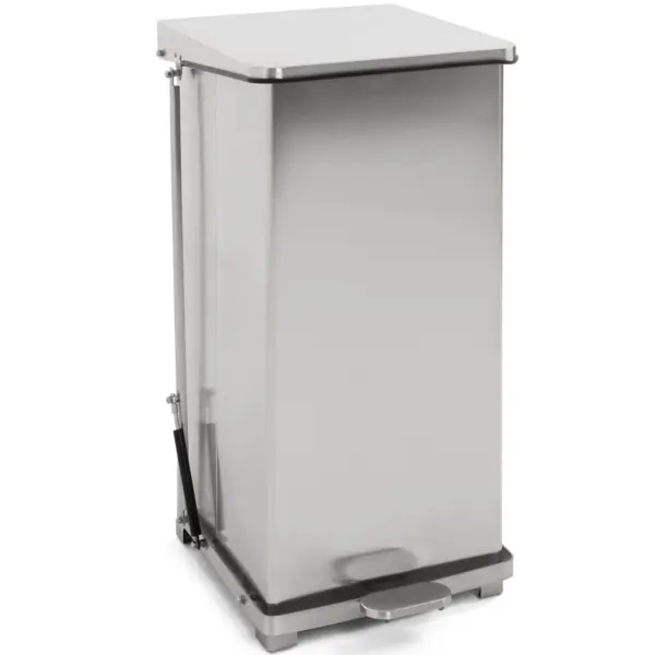 Pedaalemmer | RVS | 90L | Klapdeksel |  HACCP | 440x440x770(h)mm