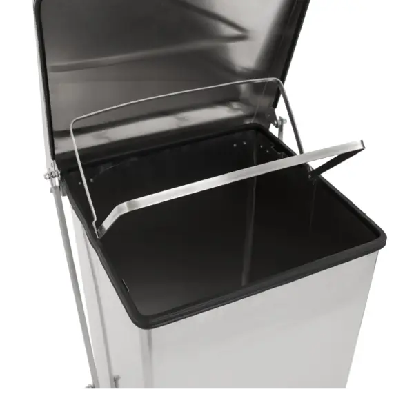 Pedaalemmer | RVS | 90L | Klapdeksel |  HACCP | 440x440x770(h)mm