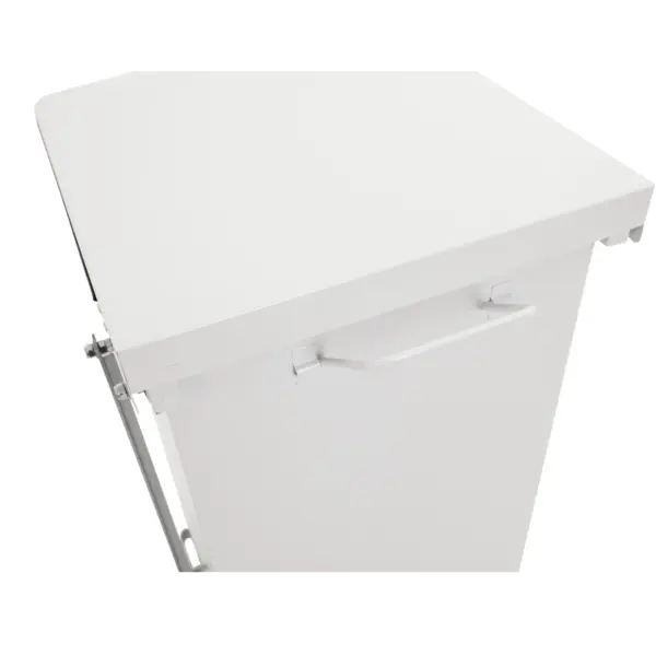 Pedaalemmer | RVS | Wit | 90L | Klapdeksel |  HACCP | 440x440x770(h)mm