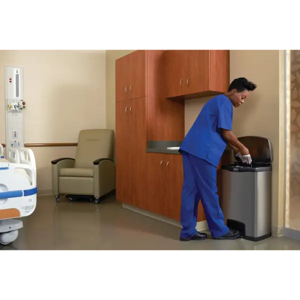 Pedaalemmer | SLIM JIM | RVS | 50L | Klapdeksel | Anti Fingerprint | 460x348x728(h)mm