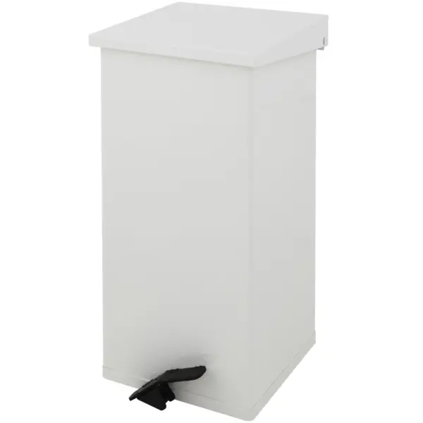 Pedaalemmer | CARRO | Aluminium | Wit | 55L | Klapdeksel | HACCP | 300x300x600(h)mm