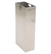 DutchDesign Binnenbak | Aluminium | 25L | DutchDesign CARRO Afvalbakken | Halve Uitvoering | 140x285x580(h)mm 