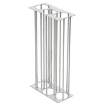 DutchDesign Bekerinzet | Aluminium | 55L | DutchDesign CARRO LIFT/KICK  Afvalbakken | Halve Uitvoering | 135x279x541(h)mm 