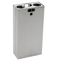 DutchDesign Binnenbak | Aluminium | 55L | DutchDesign CARRO LIFT/KICK  Afvalbakken | Halve Uitvoering | Incl. Bekerinzet | 140x285x564(h)mm