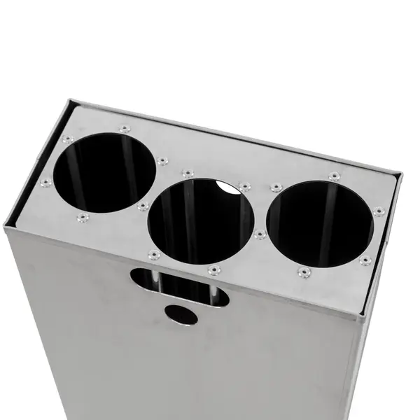 Binnenbak | CARRO | Aluminium | 55L | DutchDesign Afvalbakken | Halve Uitvoering | Incl. Bekerinzet | 140x285x564(h)mm