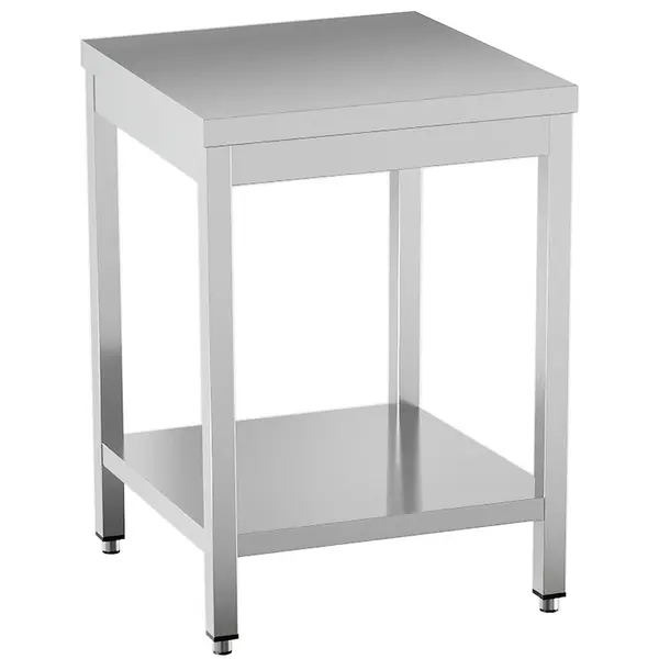 Werktafel | STANDARD LINE EVO | RVS | Bodemschap | Diepte 600 | Hoogte 865 | Breedte 600-2000 | Zelfmontage