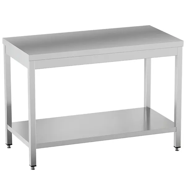 Werktafel | STANDARD LINE EVO | RVS | Bodemschap | Diepte 600 | Hoogte 865 | Breedte 600-2000 | Zelfmontage