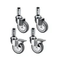 Diamond Wielenset | STANDARD LINE EVO | Werktafels (≤2000mm) | 4 Wielen (2 Geremd)