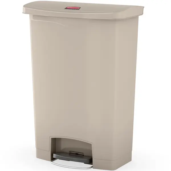 Pedaalemmer | SLIM JIM | Kunststof | Beige | 90L | Klapdeksel | 570x353x826(h)mm