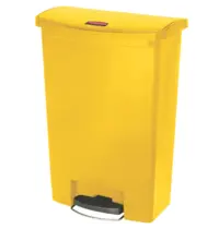 Rubbermaid Pedaalemmer | SLIM JIM | Kunststof | Geel | 90L | Klapdeksel | 570x353x826(h)mm