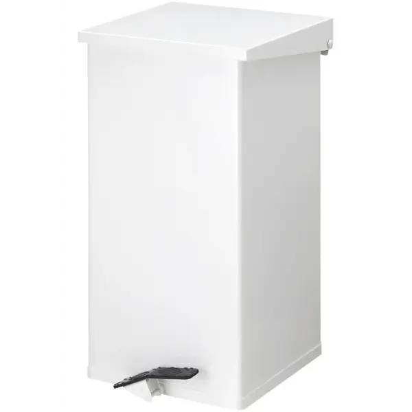 Pedaalemmer | CARRO | Aluminium | Wit | 45L | Klapdeksel | HACCP | 300x300x450(h)mm