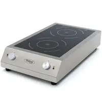 Maxima Inductiekookplaat | 2 Kookpunten (Ø240mm) | 7kW (400V) | 410x700x145(h)mm