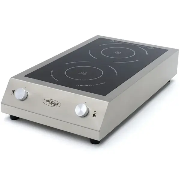 Inductiekookplaat | 2 Kookpunten (Ø240mm) | 7kW (400V) | 410x700x145(h)mm