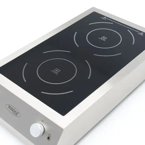 Inductiekookplaat | 2 Kookpunten (Ø240mm) | 7kW (400V) | 410x700x145(h)mm