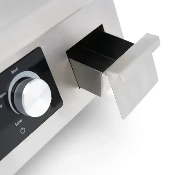 Inductie Bak-/Grillplaat | Glad Oppervlak 320x460 (Staal) | 80°C/300°C | 5kW (400V) | 400x700x355(h)mm