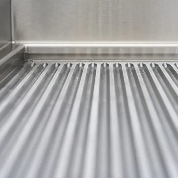 Inductie Bak-/Grillplaat | Glad/Gegroefd Oppervlak 720x460 (Staal) | 80°C/300°C | 5kW (400V) | 800x700x380(h)mm