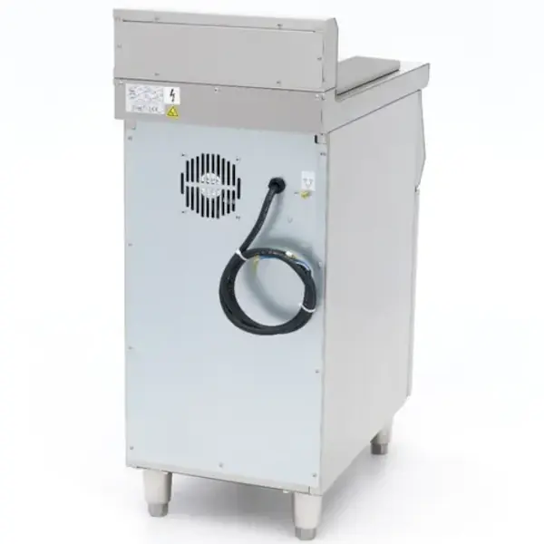 Inductie Bak-/Grillplaat | Glad Oppervlak 320x460 (Staal) | 80°C/300°C | 5kW (400V) | Gesloten Onderkast | 400x700x990(h)mm