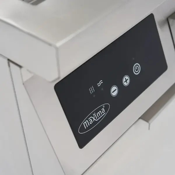 Inductie Bak-/Grillplaat | Glad Oppervlak 320x460 (Staal) | 80°C/300°C | 5kW (400V) | Gesloten Onderkast | 400x700x990(h)mm