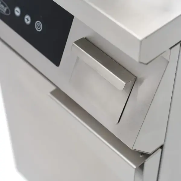 Inductie Bak-/Grillplaat | Glad Oppervlak 320x460 (Staal) | 80°C/300°C | 5kW (400V) | Gesloten Onderkast | 400x700x990(h)mm