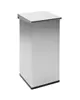 DutchDesign Afvalbak | CARRO | RVS | 55L | Klapdeksel | 300x300x600(h)mm 