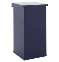 DutchDesign Afvalbak | CARRO | Aluminium | Blauw | 55L | Klapdeksel | 300x300x600(h)mm 