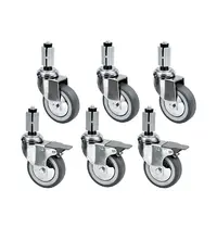 Diamond Wielenset | STANDARD LINE EVO | Werktafels (≥2200mm) | 6 Wielen (3 Geremd)
