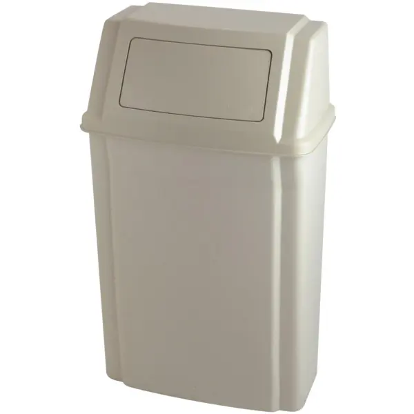 Wandafvalbak | SLIM JIM | Kunststof | Beige | 56.8L | Duwdeksel | 505x302x854(h)mm