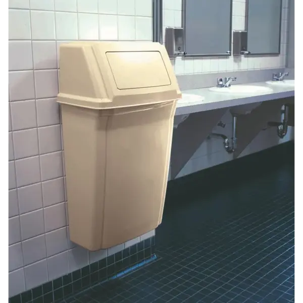 Wandafvalbak | SLIM JIM | Kunststof | Beige | 56.8L | Duwdeksel | 505x302x854(h)mm