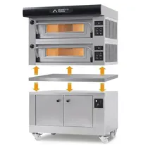 Moretti Forni Bodemplaat | Moretti Forni serieP P60E Pizzaoven | 970x1310x100(h)mm 