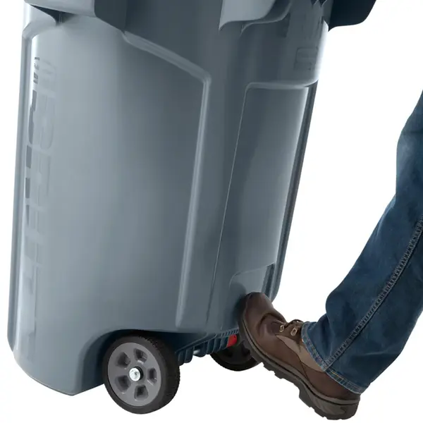 Rolcontainer | BRUTE | Kunststof | Grijs | 166.5L | Open | Wielen | 700x721x908(h)mm