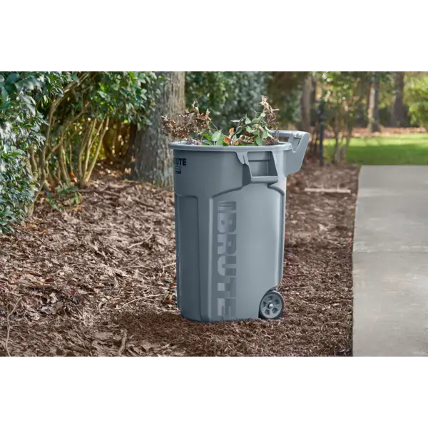 Rolcontainer | BRUTE | Kunststof | Grijs | 166.5L | Open | Wielen | 700x721x908(h)mm