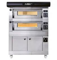 Moretti Forni Pizzaoven | serieP P80E | Elektrisch | 9x Ø30cm | 25°C/450°C | 11kW (400V) | Stapelbaar | 1170x1712x370(h)mm