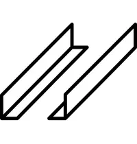 Moretti Forni Steunrails | Moretti Forni serieP P120E A Rijskast + Onderstellen | 2 Stuks 