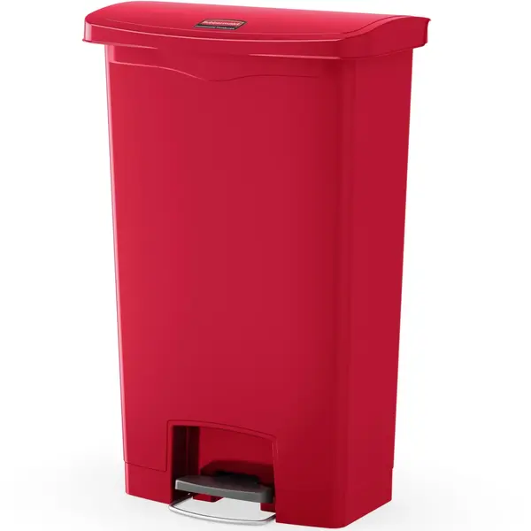 Pedaalemmer | SLIM JIM | Kunststof | Rood | 68L | Klapdeksel | 500x311x803(h)mm