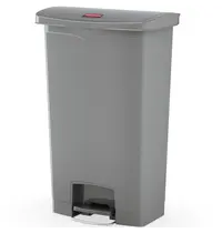 Rubbermaid Pedaalemmer | SLIM JIM | Kunststof | Grijs | 68L | Klapdeksel | 500x311x803(h)mm