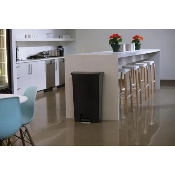 Pedaalemmer | SLIM JIM | Kunststof | Zwart | 68L | Klapdeksel | 500x311x803(h)mm