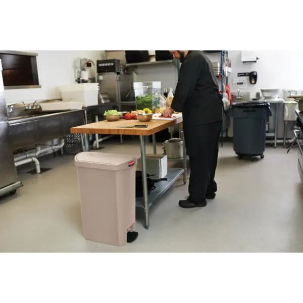 Pedaalemmer | SLIM JIM | Kunststof | 50L | Klapdeksel | 343x527x721(h)mm