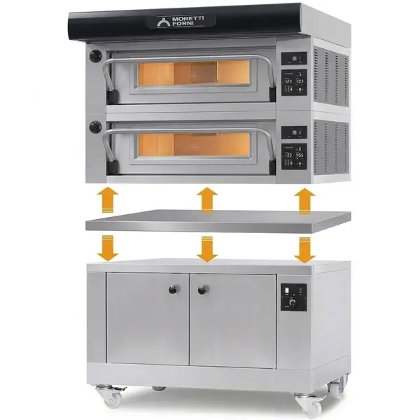 Bodemplaat | Moretti Forni serieP P120E C Pizzaoven | 1610x1680x100(h)mm