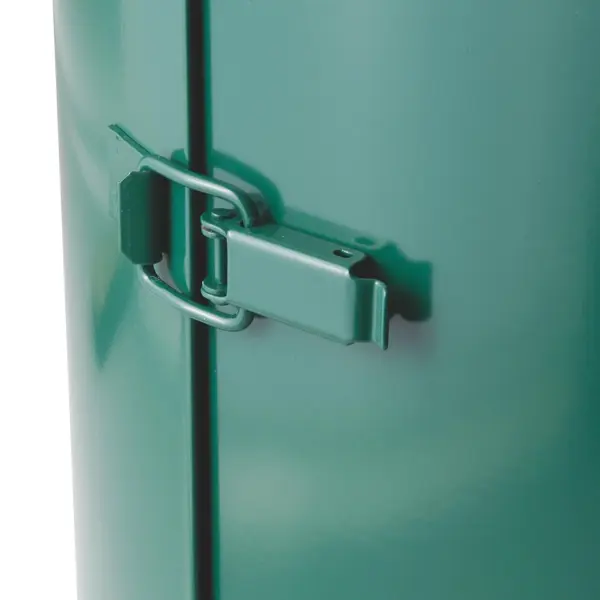 Afvalzakhouder | Metaal | Groen | 120L | Klapdeksel | Ø485x1000(h)mm