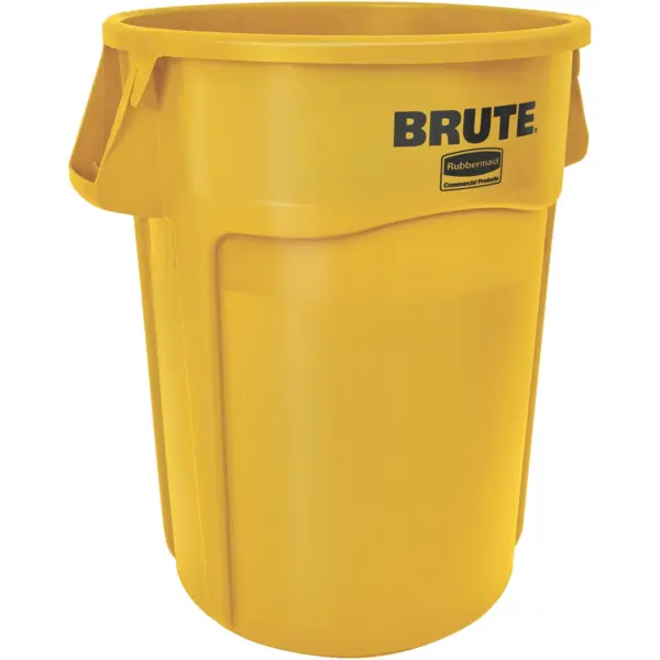 Afvalbak | BRUTE | Kunststof | Geel | 166.5L | Open | Ø612x796(h)mm