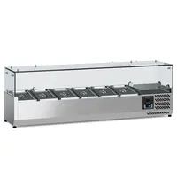 Ecofrost Opzetkoelvitrine | 6x 1/4 GN | +2°C/+8°C | 1400x335x435(h)mm