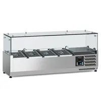 Ecofrost Opzetkoelvitrine | 4x 1/3 GN | +2°C/+8°C | 1200x395x435(h)mm