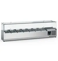 Ecofrost Opzetkoelvitrine | 7x 1/4 GN | +2°C/+8°C | 1500x335x435(h)mm