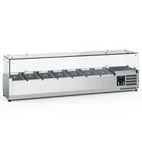 Ecofrost Opzetkoelvitrine | 7x 1/4 GN | +2°C/+8°C | 1600x335x435(h)mm