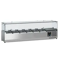 Ecofrost Opzetkoelvitrine | 6x 1/3 GN | +2°C/+8°C | 1500x385x435(h)mm